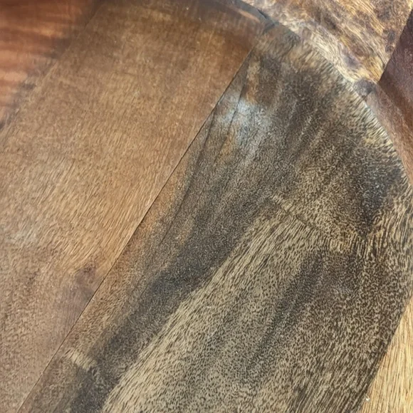 Vintage Turned Wooden Decorative Footed Bowl Compote Inlaid Aztec Marquetry - Picture 14 of 16